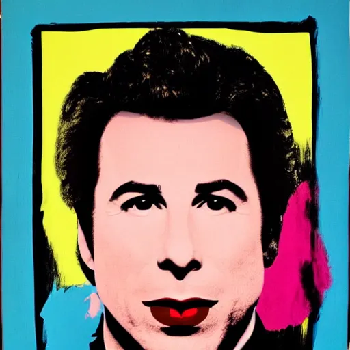 Image similar to John travolta by Warhol