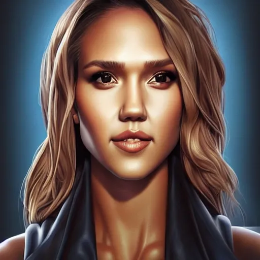 Prompt: ' a portrait of a jessica alba by artgerm'as a sculpture