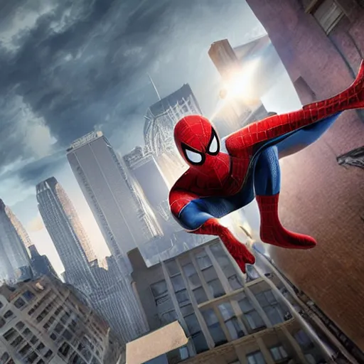 Image similar to advanced spider - man suit, cinematic, volumetric lighting, realistic, hyperdetailed, photorealistic, photograph