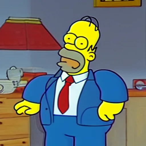 Prompt: Homer Simpson as president
