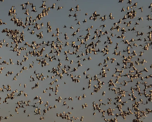 Image similar to swarm of flying imps. infestation in the city. city dwellers run for their lives. terrorist attack.