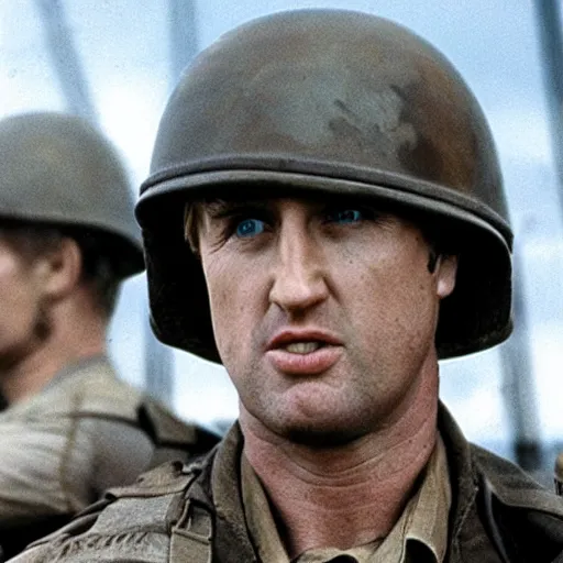 Image similar to owen wilson starring in saving private ryan