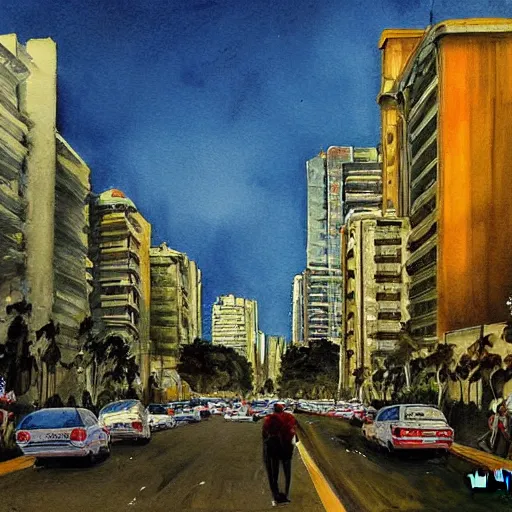 Prompt: sao paulo painted by william truner