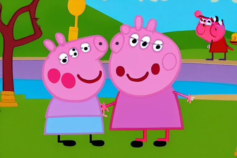 Prompt: peppa pig deleted character