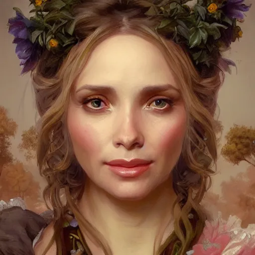 Image similar to a fantasy style portrait painting of olivia d'abo in the style of francois boucher oil painting unreal 5 daz. rpg portrait, extremely detailed artgerm greg rutkowski alphonse mucha