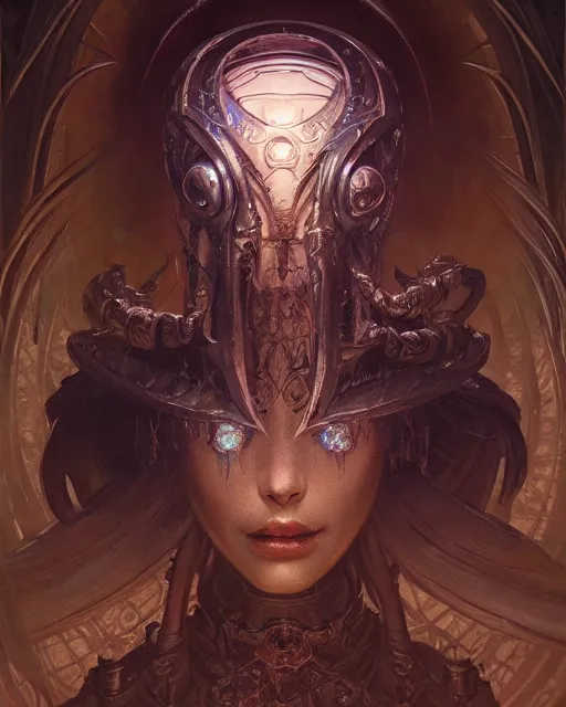 Image similar to art by giger, deep focus, d & d, dark fantasy, intricate glow accents, elegant, highly detailed, digital painting, artstation, concept art, matte, sharp focus, 8 k 3 d, hearthstone, art by artgerm and greg rutkowski and alphonse mucha