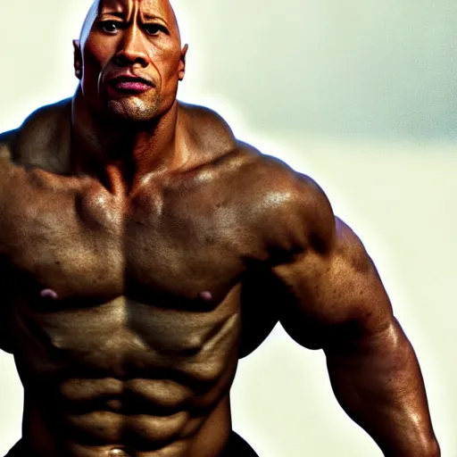 Image similar to dwayne the rock johnson if he never ever worked out or went to the gym, art by qoio hg =, high detailed, super high resolution, realistic, concept art, artistic, octane render, masterpiece fine details