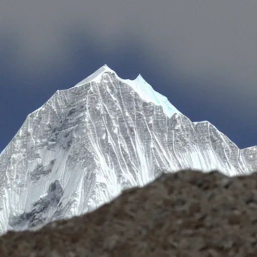 Prompt: cross section of mount everest, detailed.