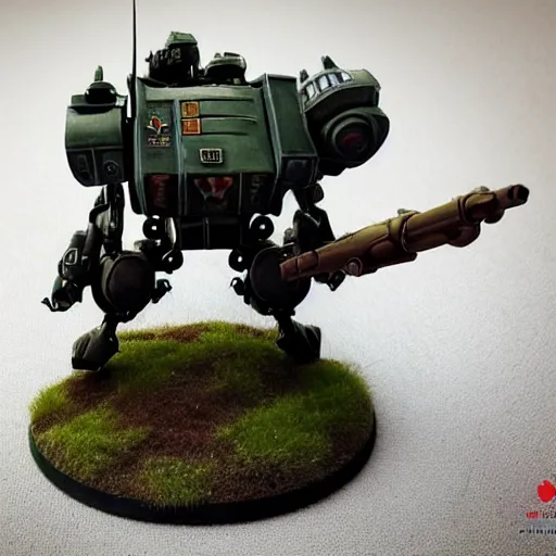 Image similar to beautifully painted 3 d printed wargaming miniature of a battletech!!!! atlas!!! battlemech!!!, product introduction photos, battletech mech art, 4 k