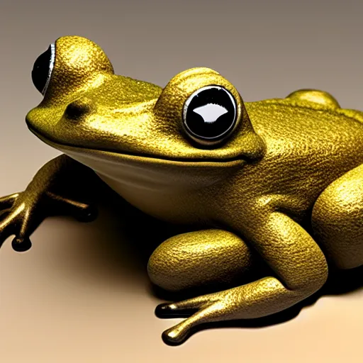 Image similar to Frog, 3d sculpture render