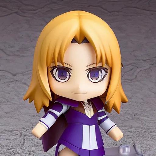 Prompt: face detailing wizard in the style of nendoroid and chibi, eyes in the style of nendoroid