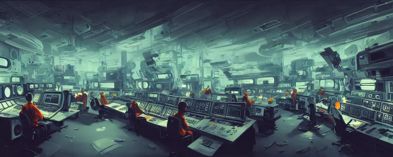 Prompt: duotone concept illustration 3 / 4 portrait of penguins siiting in modern supercomputer control room. cinematic scene. ovlumetric lighting. golden rario accidental renaissance. by sachin teng and sergey kolesov and ruan jia and heng z. graffiti art, scifi, fantasy, hyper detailed. octane render. concept art. trending on artstation