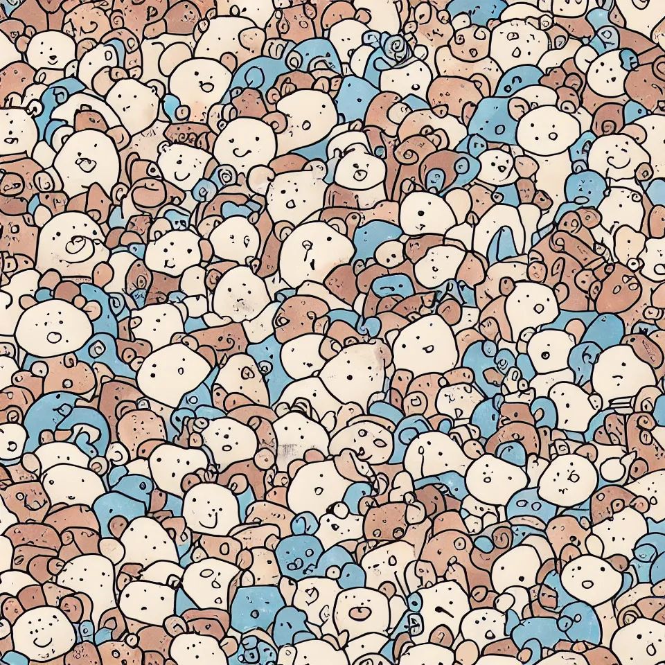 Image similar to cute bear illustration style