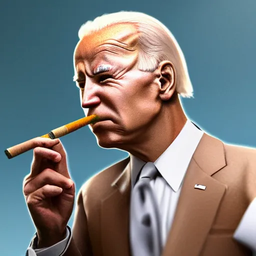 Prompt: joe biden smoking a tobacco pipe, photorealistic, ultra detailed, 8 k, high resolution