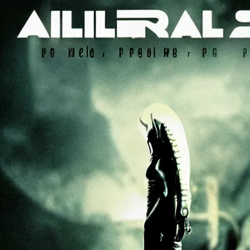 Prompt: alien vs. predator movie poster. photograph.
