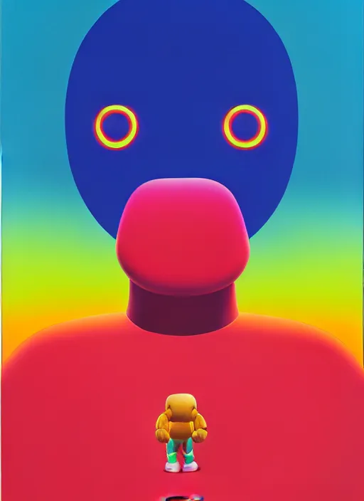 Prompt: warrior by shusei nagaoka, kaws, david rudnick, airbrush on canvas, pastell colours, cell shaded, 8 k