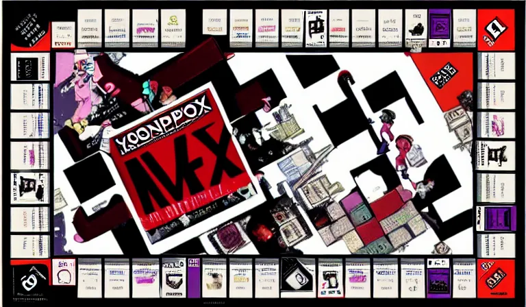 Prompt: the box for monopoly : yume nikki edition