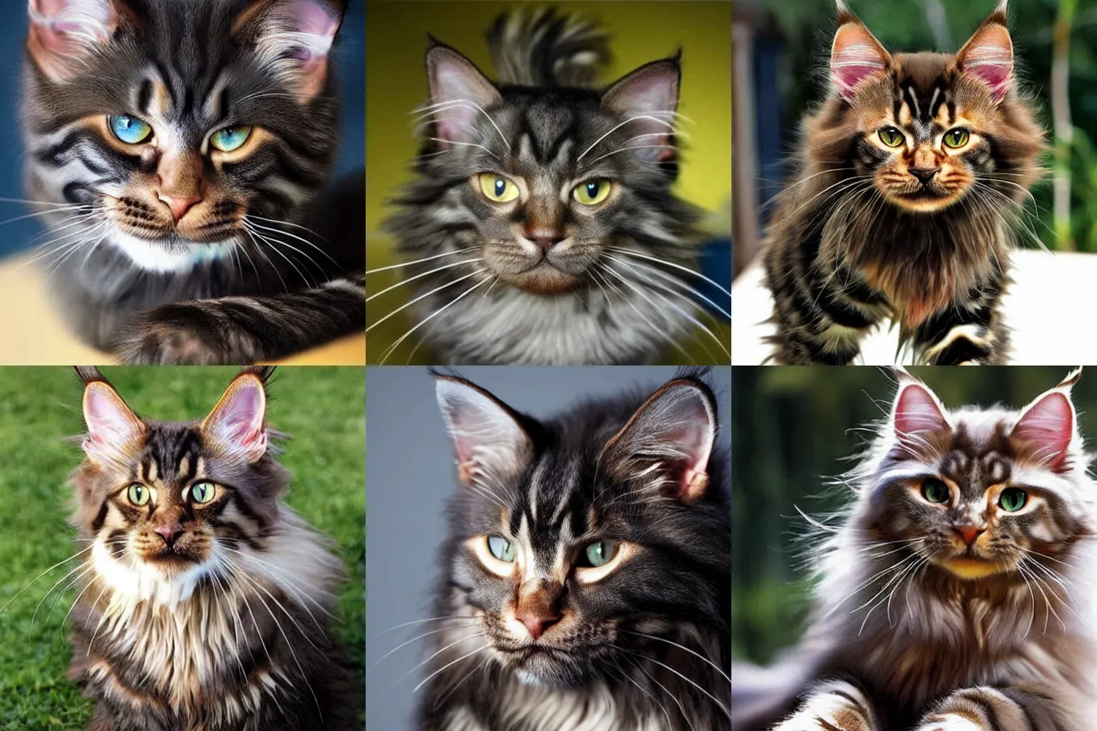 Prompt: Hugh Jackman as a Maine Coon kitty cat. CGI, ultra realism.