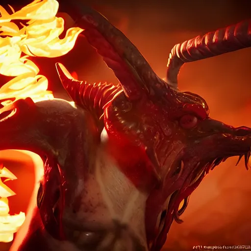 Image similar to demonic possessed taco, expression, unreal engine, by artgerm, wlop and ross thran, dramatic cinematic lighting rendered by octane, 8 k, detailed