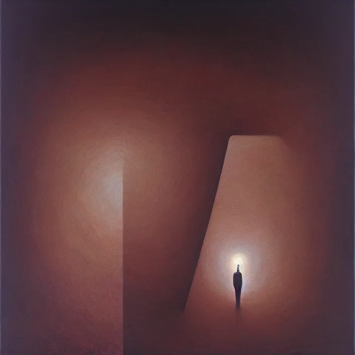 Prompt: a visual paradox, by mc escher and zdzisław beksinski, oil on canvas, dramatic lighting