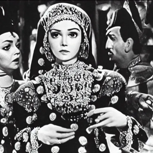 Image similar to the jewel thief, scene in the film Topkapi (1964)