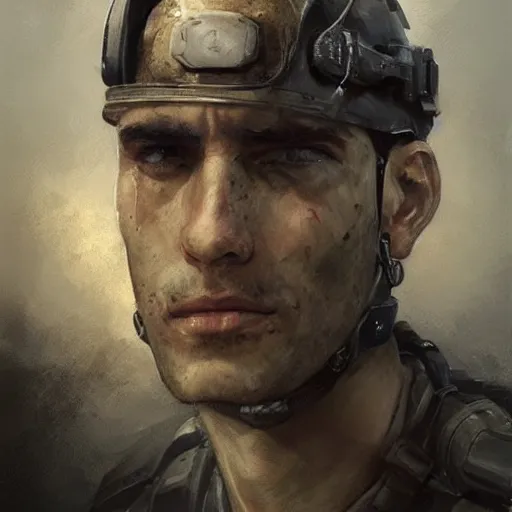 Image similar to portrait of ruben ruiz ibarruri, tragic, military art, fantasy, hd shot, digital portrait, beautiful, artstation, comic style, by artgerm, guy denning, jakub rozalski, magali villeneuve and charlie bowater