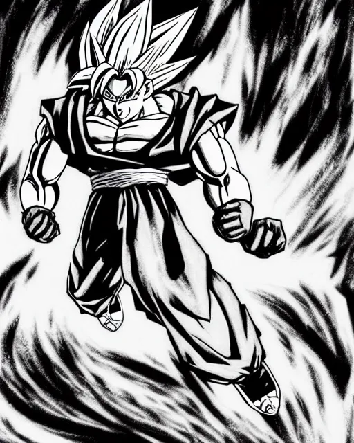 ArtStation - Old Dragon Ball Z drawing