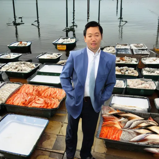 Prompt: a fish market analyst