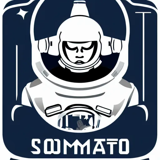 Image similar to cosmonaut, logo,