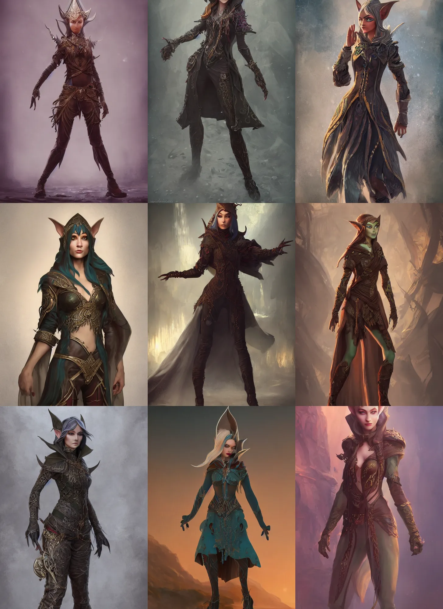 Prompt: full body concept, very fine art oil painting of a disney style elven female thief with a very beautiful face and centered eyes wearing intricate clothing, ultra detailed, octane render, 4 k, dystopian, micro details