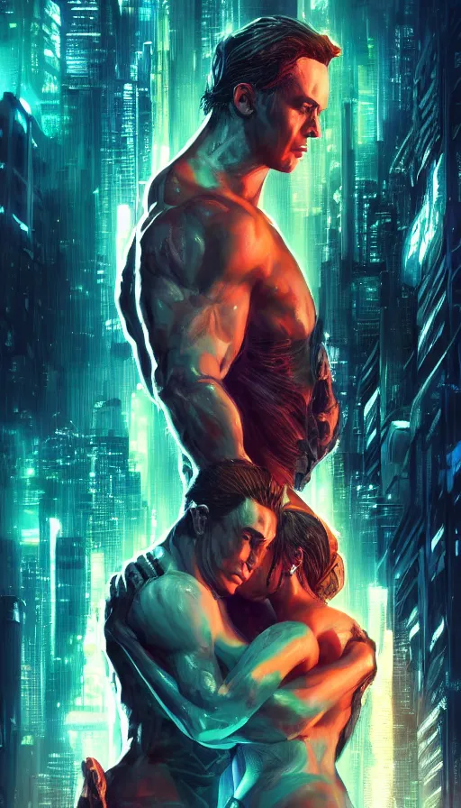 Image similar to altered carbon, adam and eve, neon, dreamy vibe, lord of the rings, matrix, fame of thrones, fibonacci, sweat drops, insane intricate, highly detailed, cinematic, atmospheric. digital painting, artstation, concept art, smooth, sharp focus, illustration, unreal engine 5, 8 k, art by laura sava