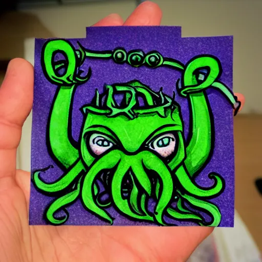 Prompt: chibi cthulu