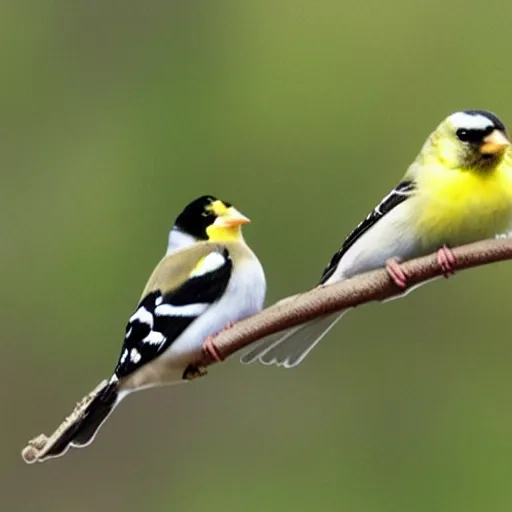 Prompt: draw an american goldfinch