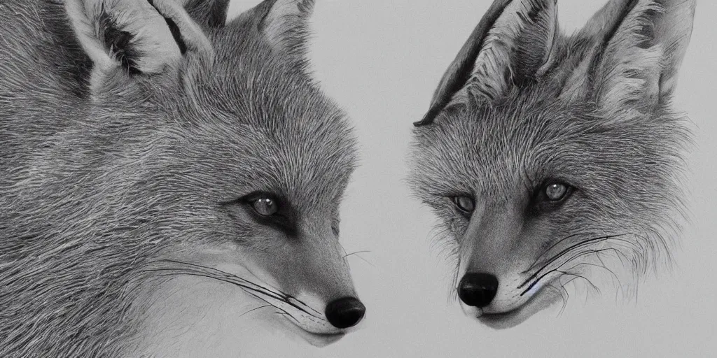 Prompt: hyperrealistic photography of a highly detailed and symmetrical gorgeous very beautiful foxes, wolves, and dogs, in the style of livio scarpella, beth cavener, jin kagetsu, face symmetry, masterpiece, award - winning, sharp focus, intricate concept art, ambient lighting, 8 k, artstation