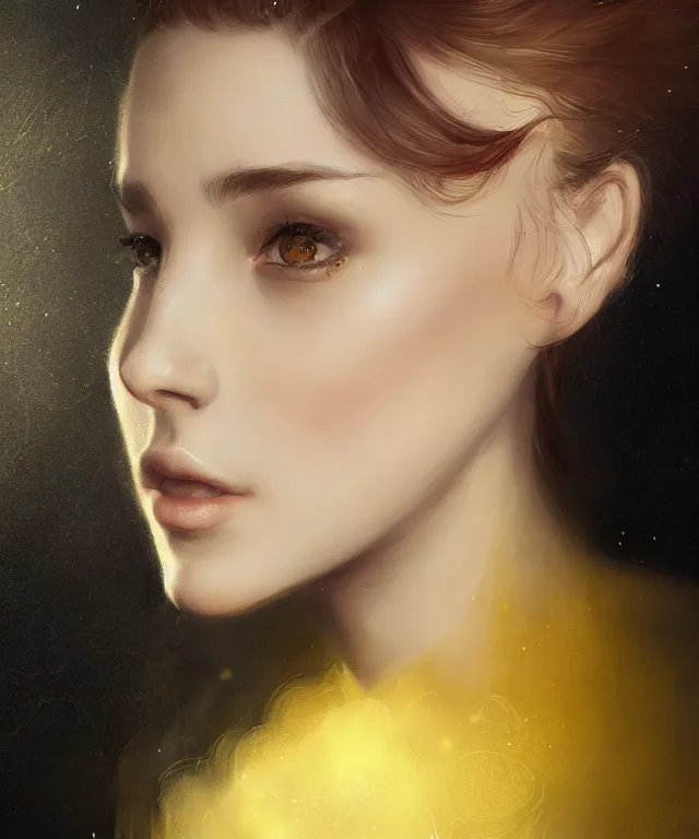 Prompt: a typical parisian by charlie bowater and titian and artgerm, full - body portrait, intricate, face, paris, elegant, yellow mist, beautiful, highly detailed, dramatic lighting, sharp focus, trending on artstation, artstationhd, artstationhq, unreal engine, 4 k, 8 k