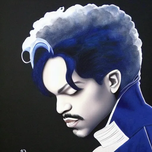 Prompt: Jae lee painting of the artist formerly known as Prince