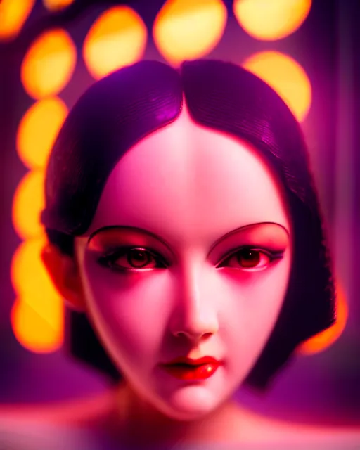 Image similar to dreamy young beautiful female artificial intelligence, metropolis, cinematic, rim light, bokeh, photo - realistic, elegant, high detail, 8 k, masterpiece, photo taken in 1 9 3 0