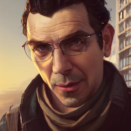 Image similar to highly detailed portrait salvador dalli in gta v, stephen bliss, unreal engine, fantasy art by greg rutkowski, loish, rhads, ferdinand knab, makoto shinkai and lois van baarle, ilya kuvshinov, rossdraws, tom bagshaw, global illumination, radiant light, detailed and intricate environment