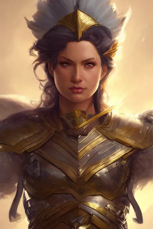 Image similar to amazon valkyrie athena, d & d, fantasy, portrait, highly detailed, headshot, digital painting, trending on artstation, concept art, sharp focus, illustration, art by artgerm and greg rutkowski and magali villeneuve