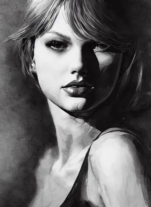 Prompt: portrait, Taylor Swift, watercolor, dramatic lighting, cinematic, establishing shot, extremely high detail, foto realistic, cinematic lighting, pen and ink, intricate line drawings, by Yoshitaka Amano, Ruan Jia, Kentaro Miura, Artgerm, post processed, concept art, artstation, matte painting, style by eddie mendoza, raphael lacoste, alex ross