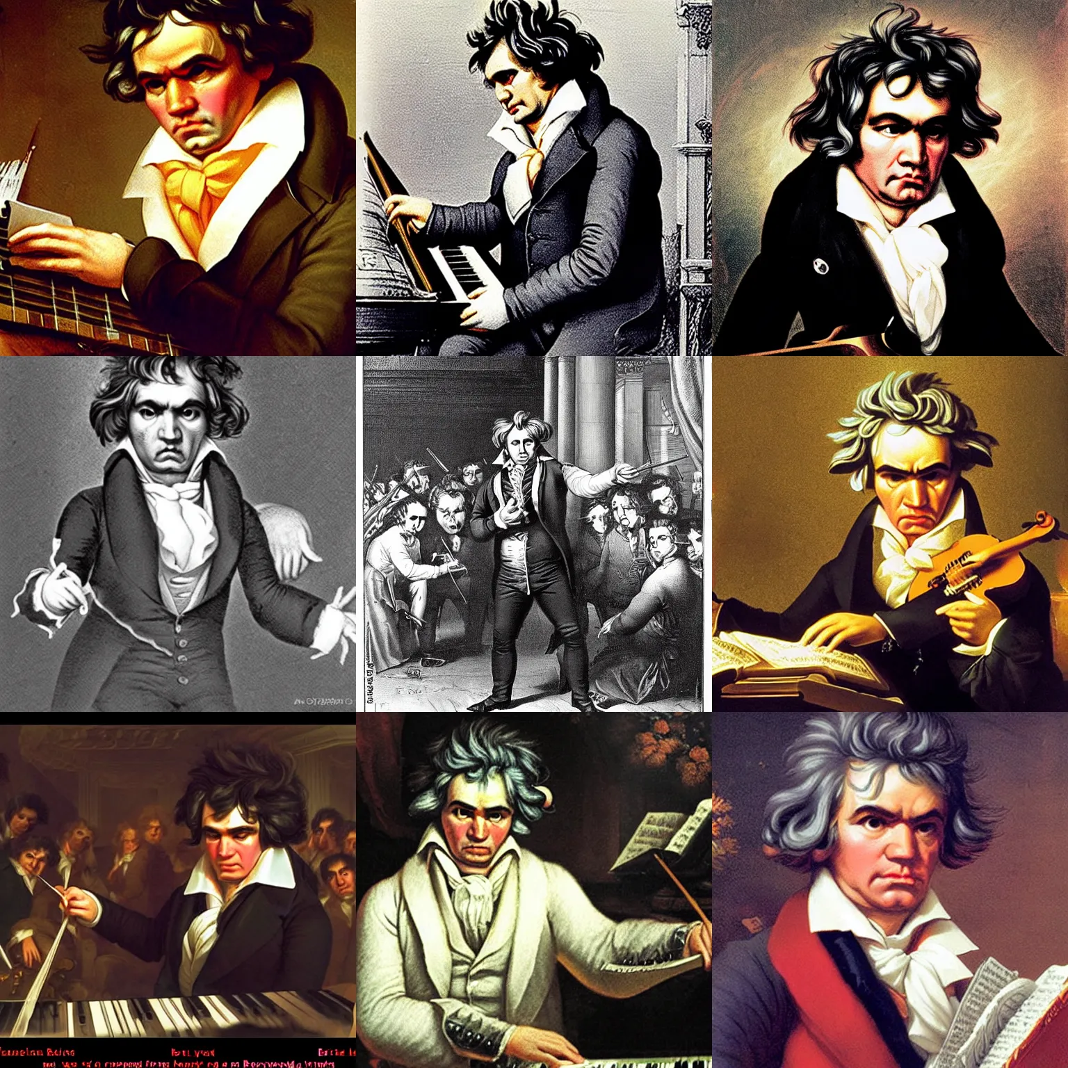 Prompt: beethoven dropping the bass at a club, rave