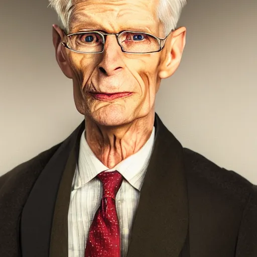 Image similar to stunning award winning hyperrealistic hdr 8 k highly detailed portrait photo of mr. smithers as a real human