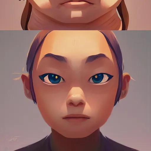 Image similar to face icon stylized minimalist pax, loftis, cory behance hd by jesper ejsing, by rhads, makoto shinkai and lois van baarle, ilya kuvshinov, rossdraws global illumination