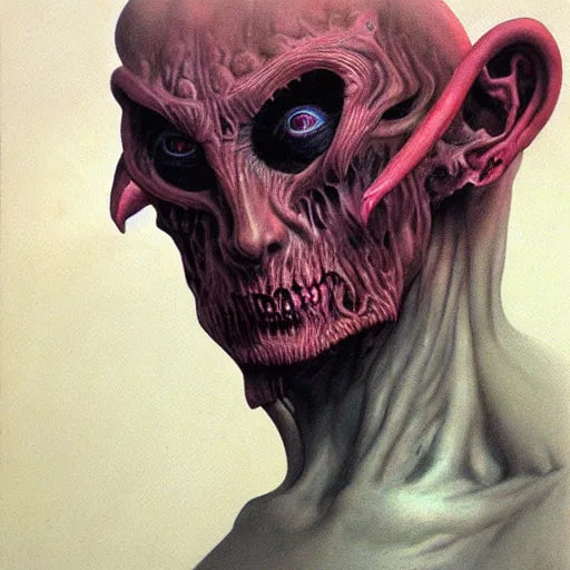 Prompt: A portrait of a demon by Wayne Barlowe