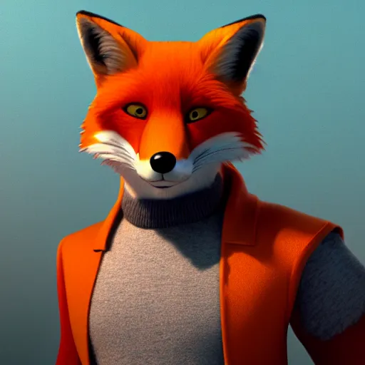 Prompt: [ [ [ [ [ [ red fox, in the style of pixar, character art, movie still