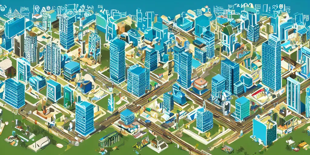 Image similar to a smart city