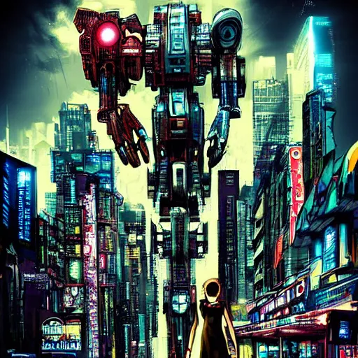 Prompt: beautiful detailed movie poster, urban gang of robot mecha dinosaurs, cyberpunk, city, crime, dystopian