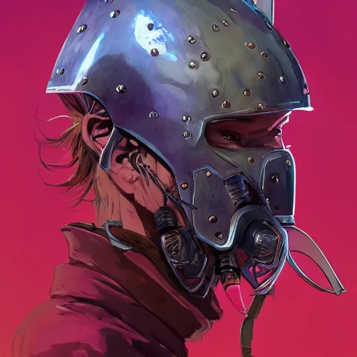 Image similar to cyberpunk viking helmet mask warrior goddess robot ninja fantasy, art gta 5 cover, official fanart behance hd artstation by jesper ejsing, by rhads, makoto shinkai and lois van baarle, ilya kuvshinov, ossdraws