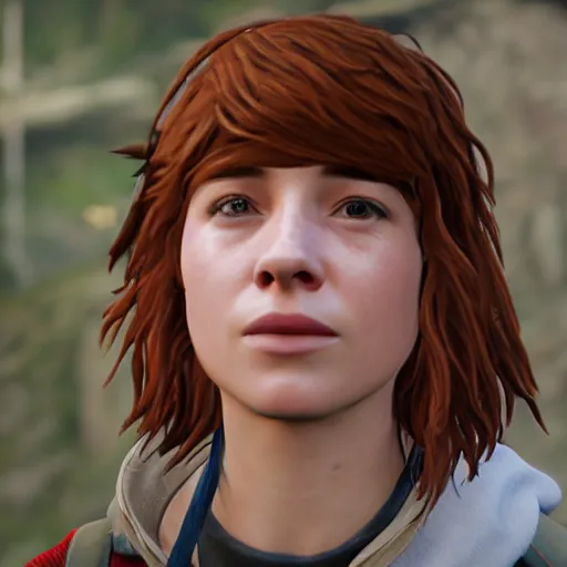 Image similar to jessie buckley in life is strange, highly detailed, high quality, hd, 4 k, 8 k, canon 3 0 0 mm, professional photographer, 4 0 mp, lifelike, top - rated, award winning