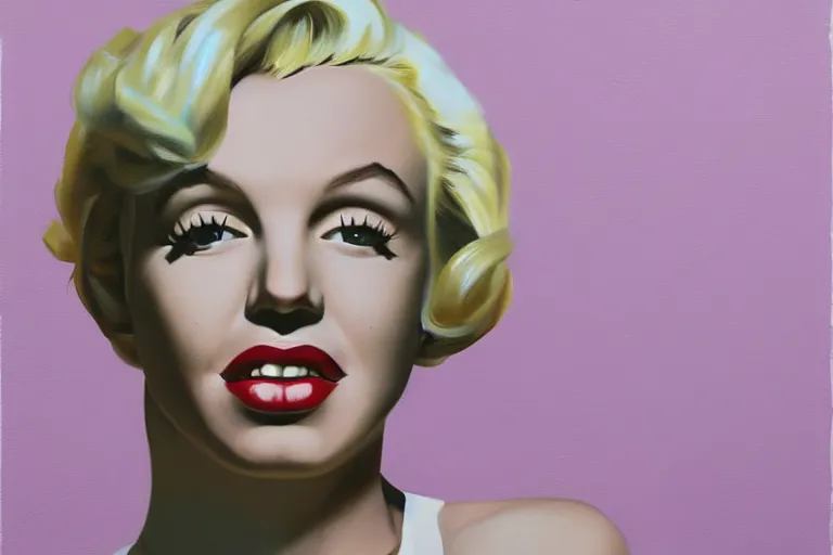 Image similar to portrait of merlyn monroe artwork by tim eitel